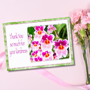 Dank je voor je waardering voor tropische orchidee bedankkaart