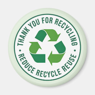 Dank je voor recyclen magneet