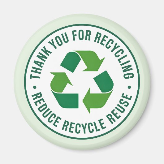 Dank je voor recyclen magneet (Voorkant)