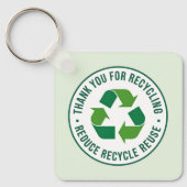 Dank je voor recycleren sleutelhanger (Voorkant)