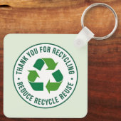 Dank je voor recycleren sleutelhanger (Achterkant)