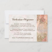 Dank je voor Shabby Chic Victoriaanse Damesmode Bedankkaart (Achterkant)