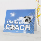 Dank je voor voetbalcoach kaart (Gele Bloem)