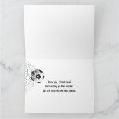 Dank je voor voetbalcoach kaart (Binnen)