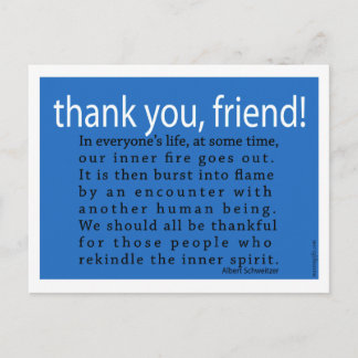 Dank je, vriend! briefkaart