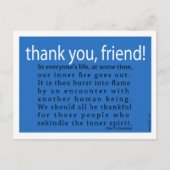 Dank je, vriend! briefkaart (Voorkant)