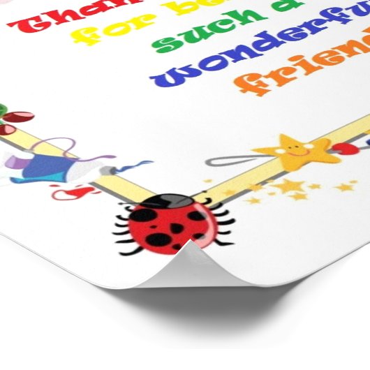 Dank je vriend poster (Hoek)