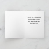 Dank je, vriendelijke scoutsleider! Dankjewel kaar Kaart (Binnen)