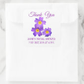 Dank je, Vrijgezellenfeest Bloem Stickers (Tas)