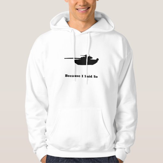Dank je, want ik zei het hoodie (Voorkant)