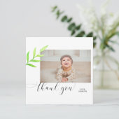 Dank je Watercolor Baby Elegante Krullen Eenvoudig (Staand voorkant)