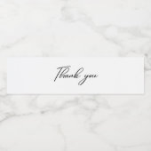 Dank je waterfles etiket (Enkel label)