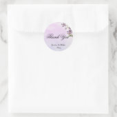 dank je waterverf bloem ronde sticker (Tas)