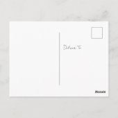 Dank je waterverf Boho bloemkaart Briefkaart (Achterkant)