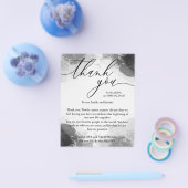 Dank je waterverf handtekening aangepaste foto's flyer (Enkel)
