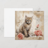 Dank je wel 13 bedankkaart (Voorkant / Achterkant)