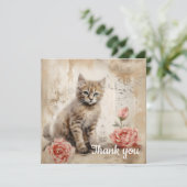 Dank je wel 13 bedankkaart (Staand voorkant)