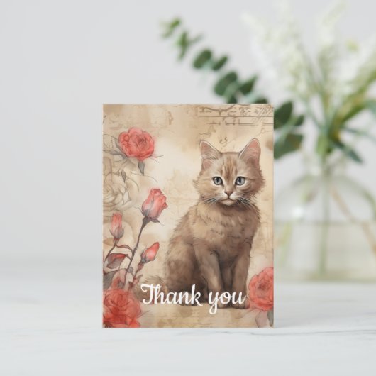 Dank je wel 14 briefkaart (Staand voorkant)