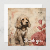 Dank je wel 16 bedankkaart (Voorkant / Achterkant)