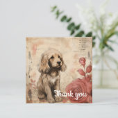 Dank je wel 16 bedankkaart (Staand voorkant)