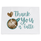 Dank je wel A' Latte-cadeautas Groot Cadeauzakje (Voorkant)