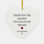 Dank je wel aandenken | Persoonlijke dank u Keramisch Ornament (Voorkant)