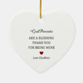 Dank je wel aandenken | Persoonlijke dank u Keramisch Ornament (Achterkant)