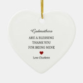 Dank je wel aandenken | Persoonlijke dank u Keramisch Ornament (Voorkant)