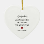 Dank je wel aandenken | Persoonlijke dank u Keramisch Ornament (Voorkant)