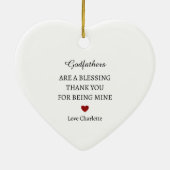 Dank je wel aandenken | Persoonlijke dank u Keramisch Ornament (Achterkant)