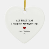 Dank je wel aandenken | Persoonlijke dank u Keramisch Ornament (Voorkant)