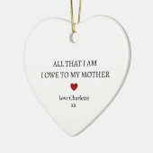 Dank je wel aandenken | Persoonlijke dank u Keramisch Ornament (Links)