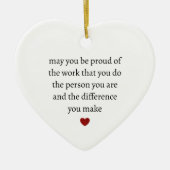 Dank je wel aandenken | Persoonlijke dank u Keramisch Ornament (Voorkant)