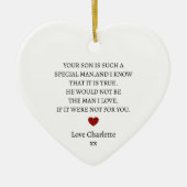 Dank je wel aandenken | Persoonlijke dank u Keramisch Ornament (Voorkant)