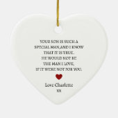 Dank je wel aandenken | Persoonlijke dank u Keramisch Ornament (Achterkant)