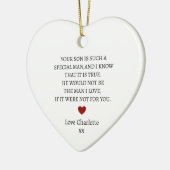 Dank je wel aandenken | Persoonlijke dank u Keramisch Ornament (Links)