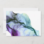 DANK JE WEL | Abstracte inkt in intense indigo KAD Bedankkaart (Achterkant)