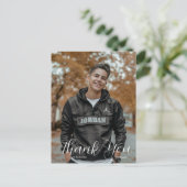 Dank je wel afstudeer ansichtkaart briefkaart (Staand voorkant)