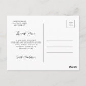 Dank je wel afstudeer ansichtkaart briefkaart (Achterkant)