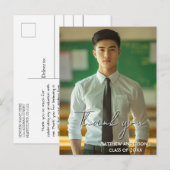 Dank je wel afstudeertraditie foto 4 ansichtkaart briefkaart (Voorkant / Achterkant)