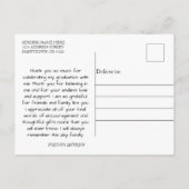 Dank je wel afstudeertraditie foto 4 ansichtkaart briefkaart (Achterkant)