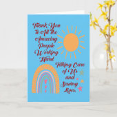 Dank je wel Amadevolle mensen Kaart (Gele Bloem)