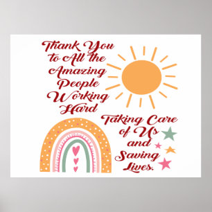 Dank je wel Amadevolle mensen Poster