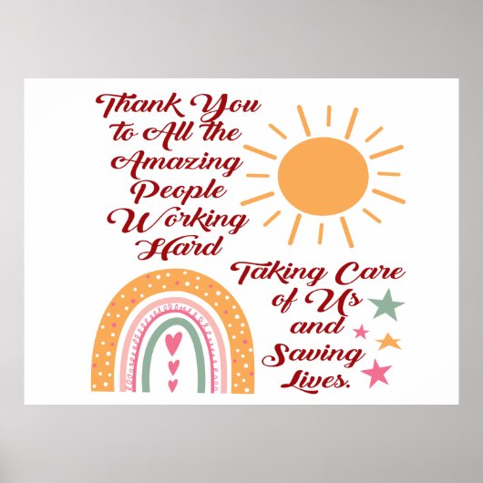 Dank je wel Amadevolle mensen Poster (Voorkant)