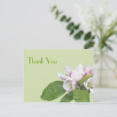Dank je wel, appelbloemen briefkaart (Staand voorkant)