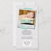 Dank je wel, Baby Boy Blue Washi Tape Bedankkaart (Voorkant)