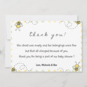 Dank je wel, Baby shower Genderneutraal Bedankkaart (Voorkant)