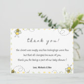 Dank je wel, Baby shower Genderneutraal Bedankkaart (Staand voorkant)