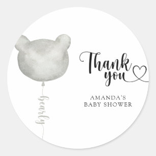 Dank je wel beary veel ronde sticker