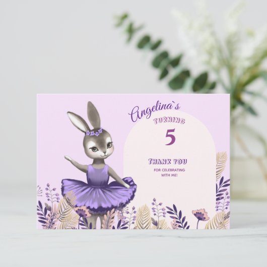 Dank je wel. bedankkaart (Staand voorkant)